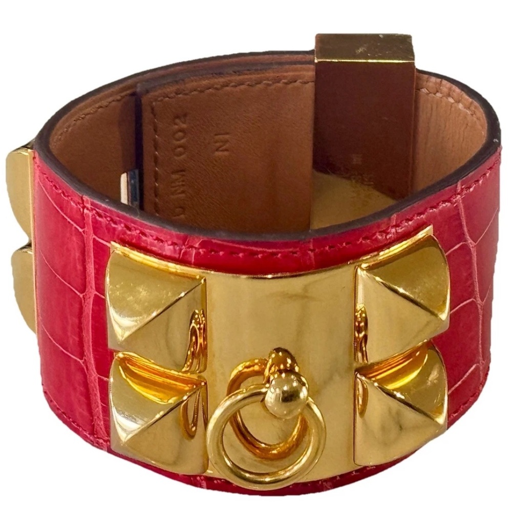 Hermes shiny Collier De Chien CDC bracelet Rouge De Coeur T2 circa 2019